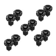 Set of 5 Handle bar end / motorcycle slider cap Tourtecs LE1 for universal handlebars blk
