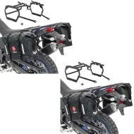 2x Saddlebag Set WP8 compatible with KTM 790 Adventure / R 19-21 with supports Bagtecs