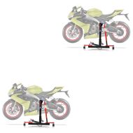 2x Central Stand compatible with Aprilia RS 660 20-25 red Paddock Stand ConStands Power-Evo
