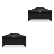 2x Pavillion with 4 Pavillon walls 3x4,5m Tourtecs foldable for the racetrack MOTEA DNP2