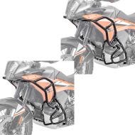 2x Engine Guard Set compatible with KTM 790 / 890 Adventure 23-24 SH26 upper and lower part crash bars black