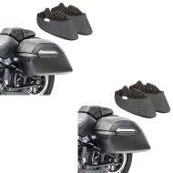 2x Set Hard saddlebag side cases K3 + Inner bags 33l compatible with Indian Scout / Bobber / Twenty Inner bags Craftride ME16 black
