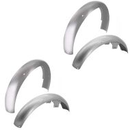 2x Set Front + rear fender for Simson S51 S50 S70 Mudguard hugger Craftride silver