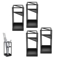 Set of 4 Umbrella stand Divit umbrella stand steel coat rack RE64 black