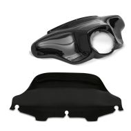 Batwing fairing + windshield Wave 8" suitable for Harley Davidson Electra-Street Glide 96-13