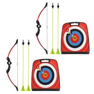 2x Archery for children set Cranit BS1 target with bow