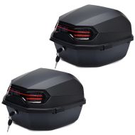 2x Motorcycle top case Bagtecs BT11 45 liter universal rear black matt
