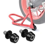 Set: Montageständer Basis Hinterrad rot + Prismabuchsen-Racingadapter Motea Assen M10 x 1.25 schwarz_1