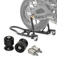 Set: Rangierhilfe Montageständer hinten Mover 2R bm + Schwingenschützer Bobbins für Montageständer M6-8 carbon_1