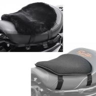 Set: Gel Seat Pad M Tourtecs Universal Comfort Seat + Cushion Seat Pad Sheepskin Tourtecs, 32 x 27 cm
