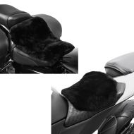 Set: Cushion Seat Pad Sheepskin Tourtecs 46x30 cm in + Cushion Seat Pad Sheepskin Tourtecs, 22 x 29 cm