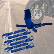 Set: Wippe Easy-Plus ständer bis 21 Zoll blau + Zurrschlaufen für Spanngurte, 6er Mega Pack Blau_1
