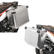 Set: Alukoffer Gobi 45 Liter Aluminium Seitenkoffer koffer + Alukoffer Atlas 36L Aluminium Seitenkoffer_1