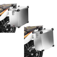 Set: Aluminium Side Case Namib 35Ltrtr Aluminium Case + Aluminium Side Case Namib 40Ltr Aluminium Case Alloy