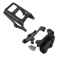 Set: Gepäckträger TP für Harley Touring 09-13 schwarz + 4-Punkt-Montagekit für Harley Touring 09-13 schwarz_1