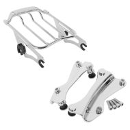 Set: Gepäckträger AW für Harley Touring 09-21 chrom + 4-Punkt-Montagekit für Harley Touring 14-20 chrom_1