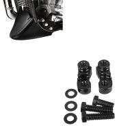 Set: Bugspoiler Harley Davidson Sportster 04-20 in schwarz + Tieferlegungskit 1" Alu für Harley Sportster 05-20 Tieferlegung_1