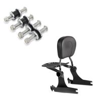 Set: Sissybar Harley Sportster 04-20 M Flex mit Rack + Docking Kit für Harley Sportster 2004-2020_1