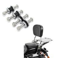 Set: Sissybar Harley Sportster 04-20 L Flex mit Rack chrom + Docking Kit für Harley Sportster 2004-2020_1