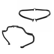 Set: Crash Bar Mustache compatible with Indian Chief, Chieftain, Roadmaster 15-24 + Rear Crash Bar compatible with Indian Chief, Chieftain, Springfield, Roadmaster