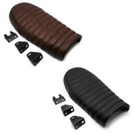 Set: Sitzbank für Cafe-Racer oder Scrambler Umbau Flat braun + Sitzbank für Cafe-Racer oder Scrambler Umbau Flat schwarz_1