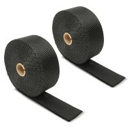 2x Exhaust wrap for motorbike Craftride Heat shield tape 15m black Discount Set