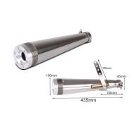 2x Craftride Auspuff Rim Endschalldämpfer Caferacer Scrambler Custombike Edelstahl Spar-Set_1