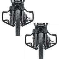 2x Engine Guard Mustache fits for Harley Davidson Softail Sport Glide 18-24 black 32mm Craftride Set Discount