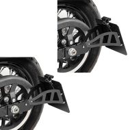 2x Side Mount license plate holder compatible with Yamaha XVS 650-1100 Drag Star 96-07 Craftride black Discount Set