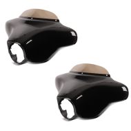 2x Outer Batwing Fairing with screen fits for Harley Davidson Touring Models 1996-2013 Craftride Set Discount