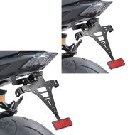 2x Kennzeichenhalter für Yamaha MT-09 17-20 Nummernschildhalter mit Beleuchtung Zaddox Spar-Set_1