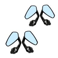 2x Lenkerendenspiegel für Ducati Monster 696 / 796 / 797 / 821 Craftride LS4 in schwarz Spar-Set_1