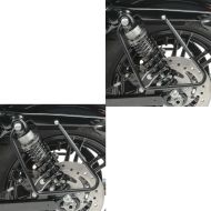 2x Satteltaschenhalter für Harley-Davidson Sportster 04-20 schwarz Craftride Spar-Set_1