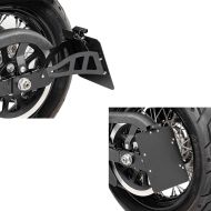 2x Seitlicher Kennzeichenhalter für Honda Shadow VT 600 C 88-00 Craftride schwarz Spar-Set_1