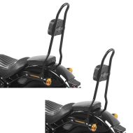 2x Sissybar für Harley Davidson Softail Street Bob 18-20 Craftride SRL schwarz Spar-Set_1