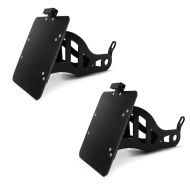 2x Seitlicher Kennzeichenhalter für Yamaha XV 535/ 1100 Virago Craftride schwarz Spar-Set_1