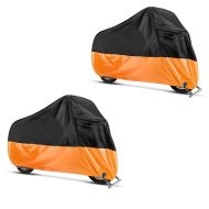 2x Motorbike Cover Craftride XXXXL Outdoor tarpaulin in black-orange Discount Set