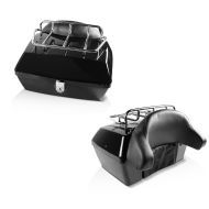 2x Topcase Craftride Missouri 43Ltr für Chopper abschließbar schwarz Spar-Set_1
