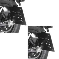 2x Kennzeichenhalter seitlich für Honda Rebel 500 17-21 schwarz Craftride Spar-Set_1
