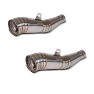 2x Auspuff GP Schalldämpfer Edelstahl Universal mit DB-Killer Spar-Set_1