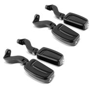 2x Sozius Fussrasten Set mit Halter für Harley Street Glide 06-20 W1 schwarz Craftride Spar-Set_1