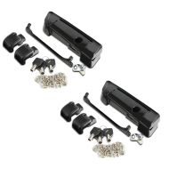 2x Hinges and Latch Kit fits for Harley Davidson Tour Pak Top Box 14-24 black Craftride Set Discount