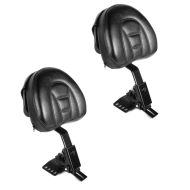 2x Fahrer Rückenlehne Small für Harley Davidson Touring 97-21 schwarz Craftride Spar-Set_1