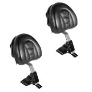 2x Fahrer Rückenlehne Small für Harley Davidson Touring 97-21 chrom Craftride Spar-Set_1