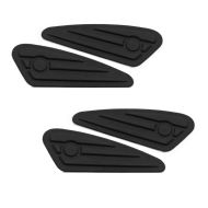 2x Tankpad Knieschoner für Custom und Retro-Bikes Craftride PD1 schwarz Spar-Set_1