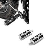 2x Fussrasten Fahrer-Sozius für Harley-Davidson Craftride Eagle chrom Spar-Set_1