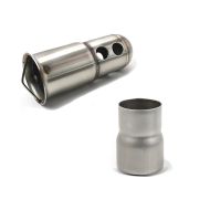 Set: DB-Killer für Auspuffe mit 51mm Krümmeranschluss + Universal Adapter für Krümmer 61mm auf Auspuff 51mm_1