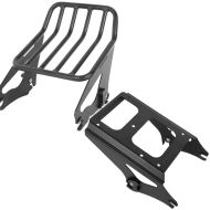 Set: Gepäckträger W1 Abnehmbar für Harley Touring Modelle 2009-2021 + Gepäckträger TP Abnehmbar für Harley Touring 09-13 schwarz_1