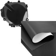 Set: Alternator Cover compatible with Suzuki GSR 600/750 06-16 Stator engine cover + Adhesive Wrapping Foil Carbon Foil 75x100cm Carbon-Look 3D