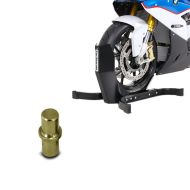Set: Front Wheel Chock Easy Plus Paddock Stand up to 21" wheels + Pin 27 mm fitting for Paddock Stand Front Head Lift